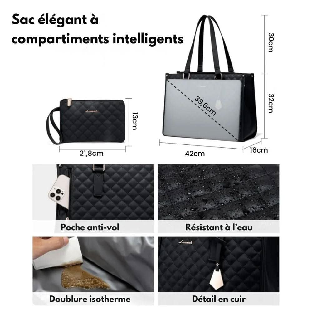 BowLift | in-1 - Elegant shopping bag with integrated insulated compartment & large storage space