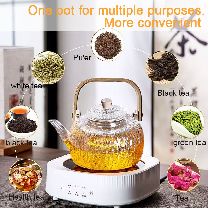BowLift | High Borosilicate Glass Teapot, Multi-Purpose Teapot, Boutique Teapot, Household Flower Teapot