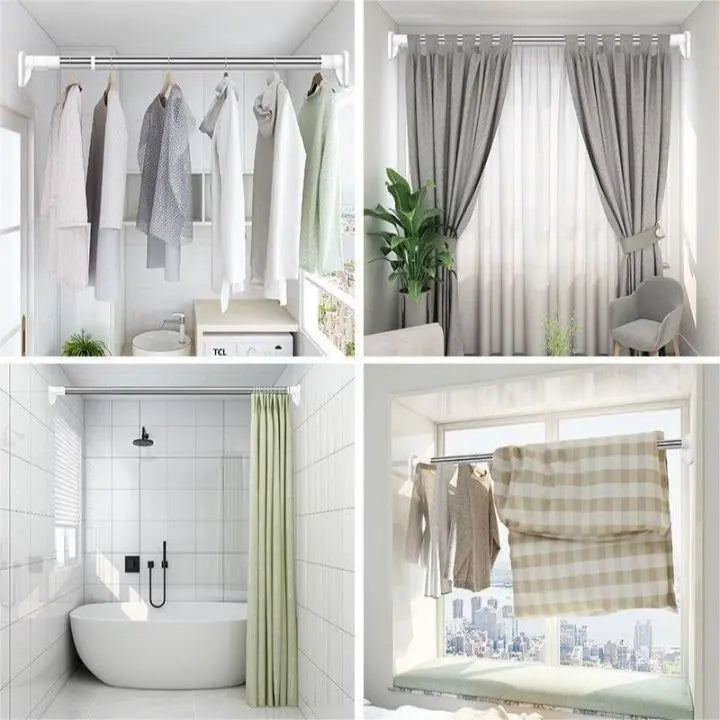 BowLift | Telescopic rod without drilling β Mounted in seconds for bathroom, kitchen & more!