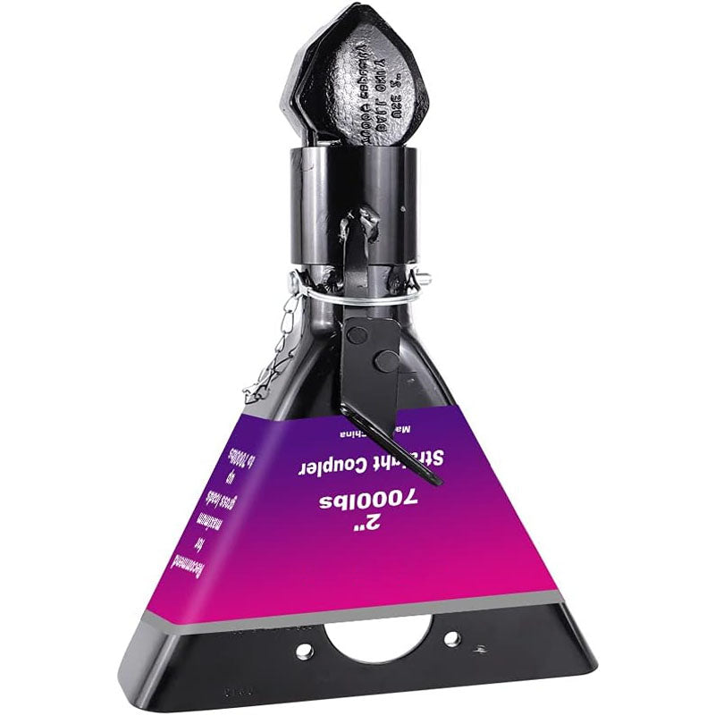 BowLift | 2 inch A-Frame Trailer Coupler with Trigger Latch SAE Class IV 7000 lb for Towing RV Boat Camper