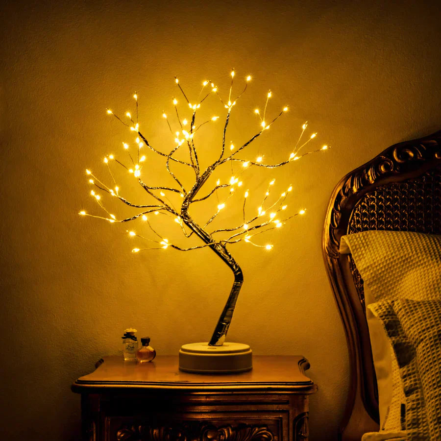 BowLift | Bedside Lamp Tree Branch Fairy Lights