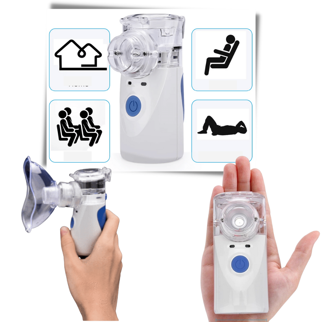 BowLift | Children's Nebulizer - Portable Nebuliser for Kids, Compact and Easy-to-Use with Adjustable Mist Levels – Ideal for Asthma, Allergies, and Respiratory Relief – Travel-Friendly Pediatric Nebulizer