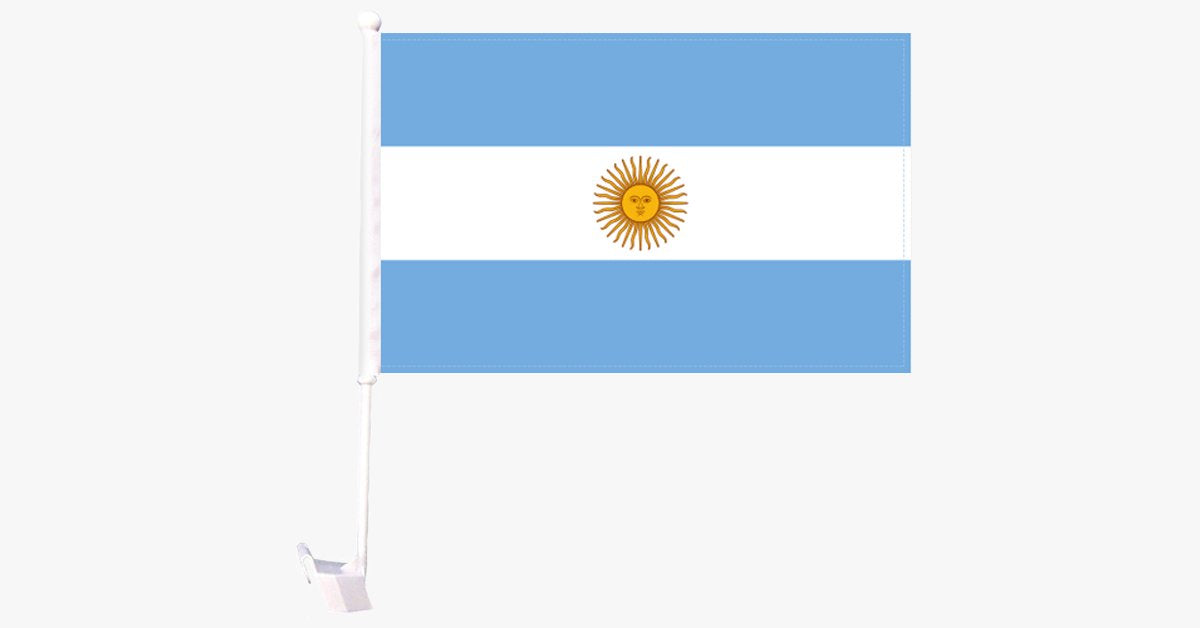 BowLift | Argentine Flag Car Window Pole Decoration – Go patriotic with minimal display!