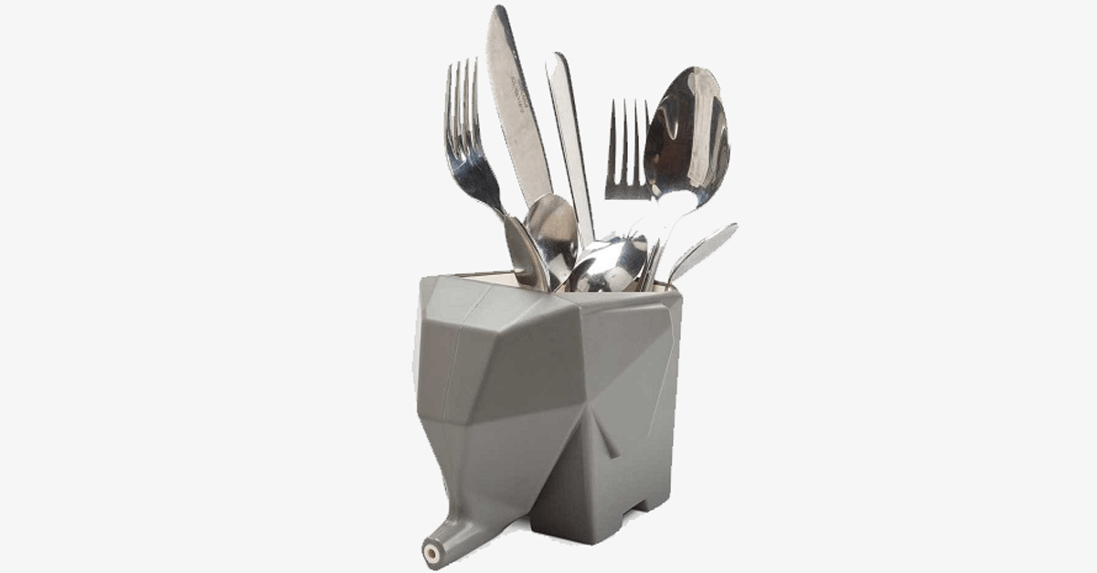 BowLift | Elephant Cutlery Tray - Quickly and easily remove excess water!