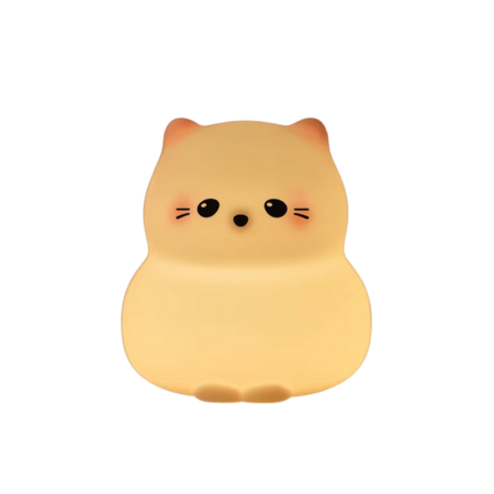 BowLift | Rechargeable Silicone Cat Night Light - Soft Touch Mood Lamp