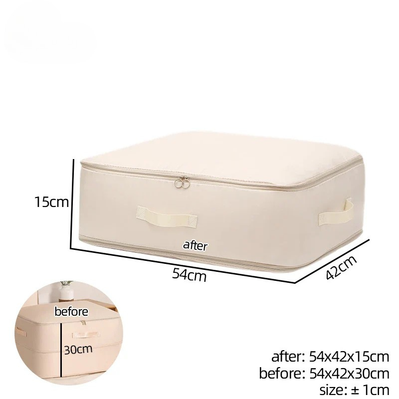 BowLift | COMPACT STORAGE BAG – Compression bag for clothing & blankets with zipper & carrying handle