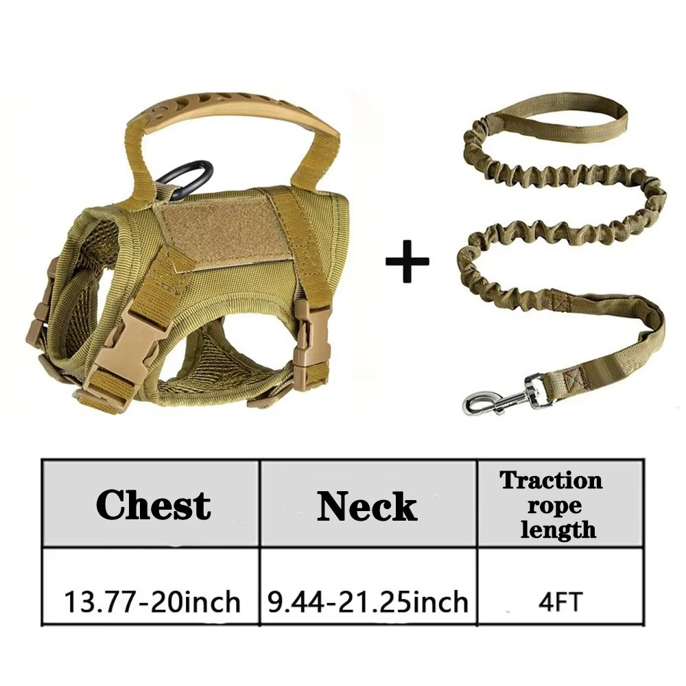 BowLift | Adjustable Tactical Pet Harness with Control Handle for Cats and Large Dogs