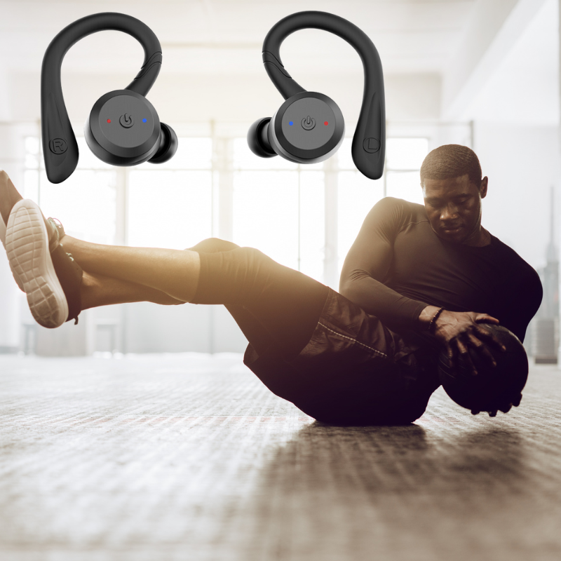 BowLift | Vega - Waterproof wireless sports earplugs with 20 hours playtime