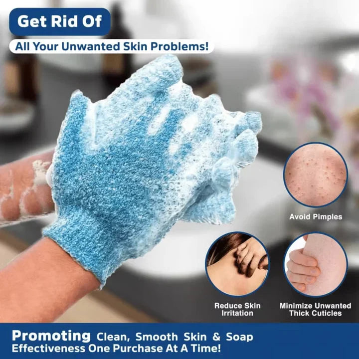 BowLift | Exfoliating Bath Gloves β Set of 2