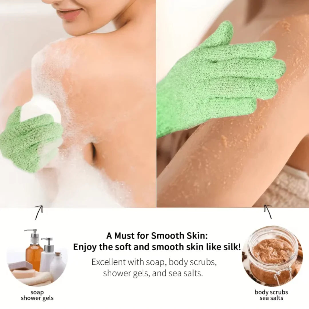BowLift | Exfoliating Bath Gloves β Set of 2