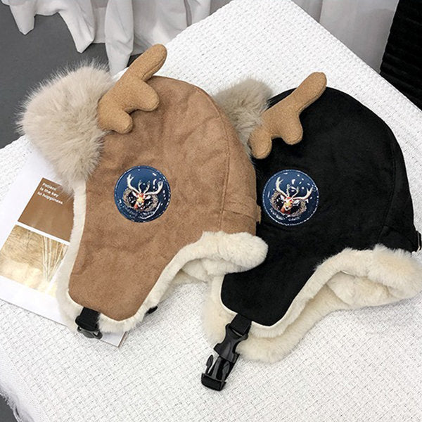 BowLift | Deer Antler Winter Earflap Hat