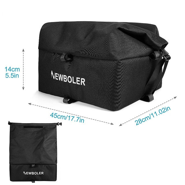 BowLift | Heavy-Duty Rear Bike Basket with Rack – Large Metal Bicycle Carrier for Groceries, Commutes & E-Bikes