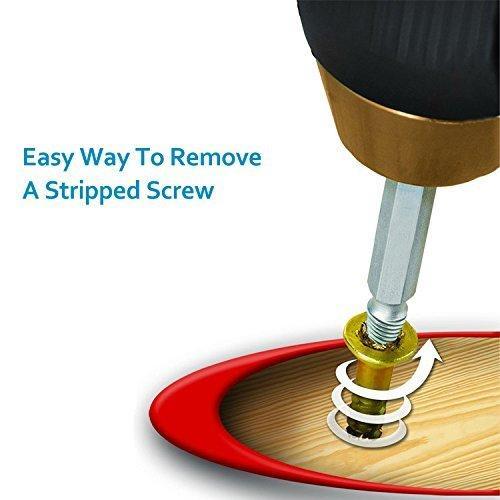 BowLift | Nice 4pcs Damaged Screw Extractor Drill Bits Guide Set Broken Speed Out Easy out Bolt Stud Stripped Screw Remover Tool