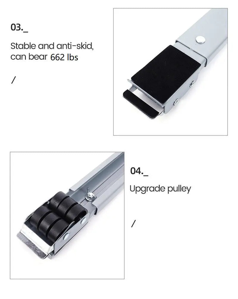 BowLift | Adjustable Washing Machine Stand with Wheels