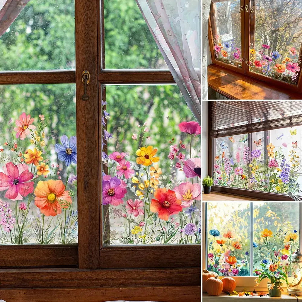 BowLift | Window decoration with double-sided floral print |