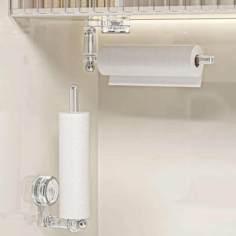 BowLift | Kitchen roll holder with vacuum suction cup – Drill-free & reusable