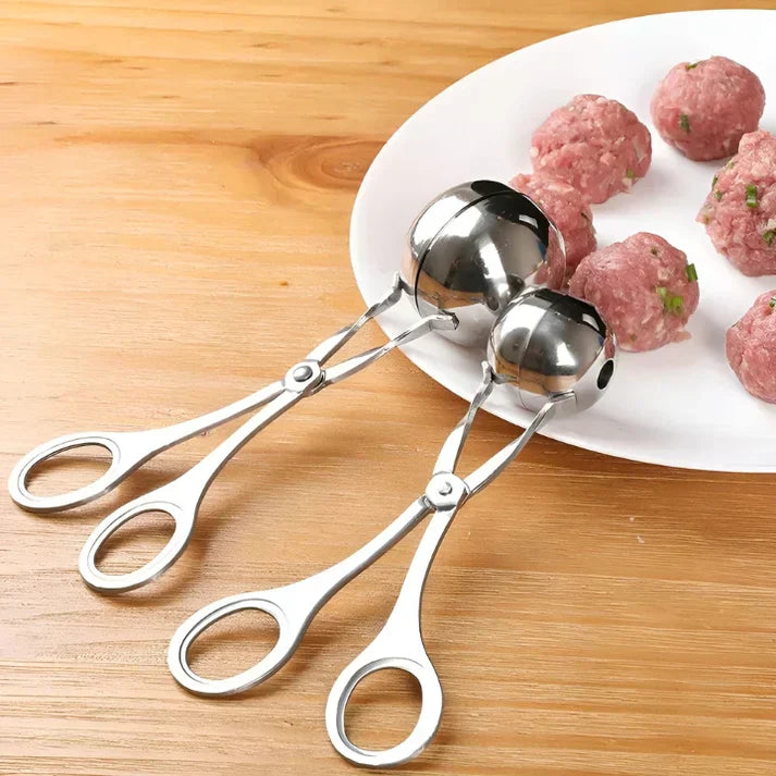 BowLift | Stainless Steel Meatball Maker – Meatball Tongs for Perfect Meatballs