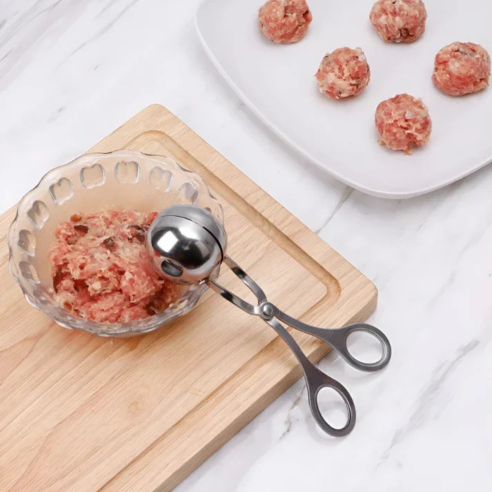 BowLift | Stainless Steel Meatball Maker – Meatball Tongs for Perfect Meatballs