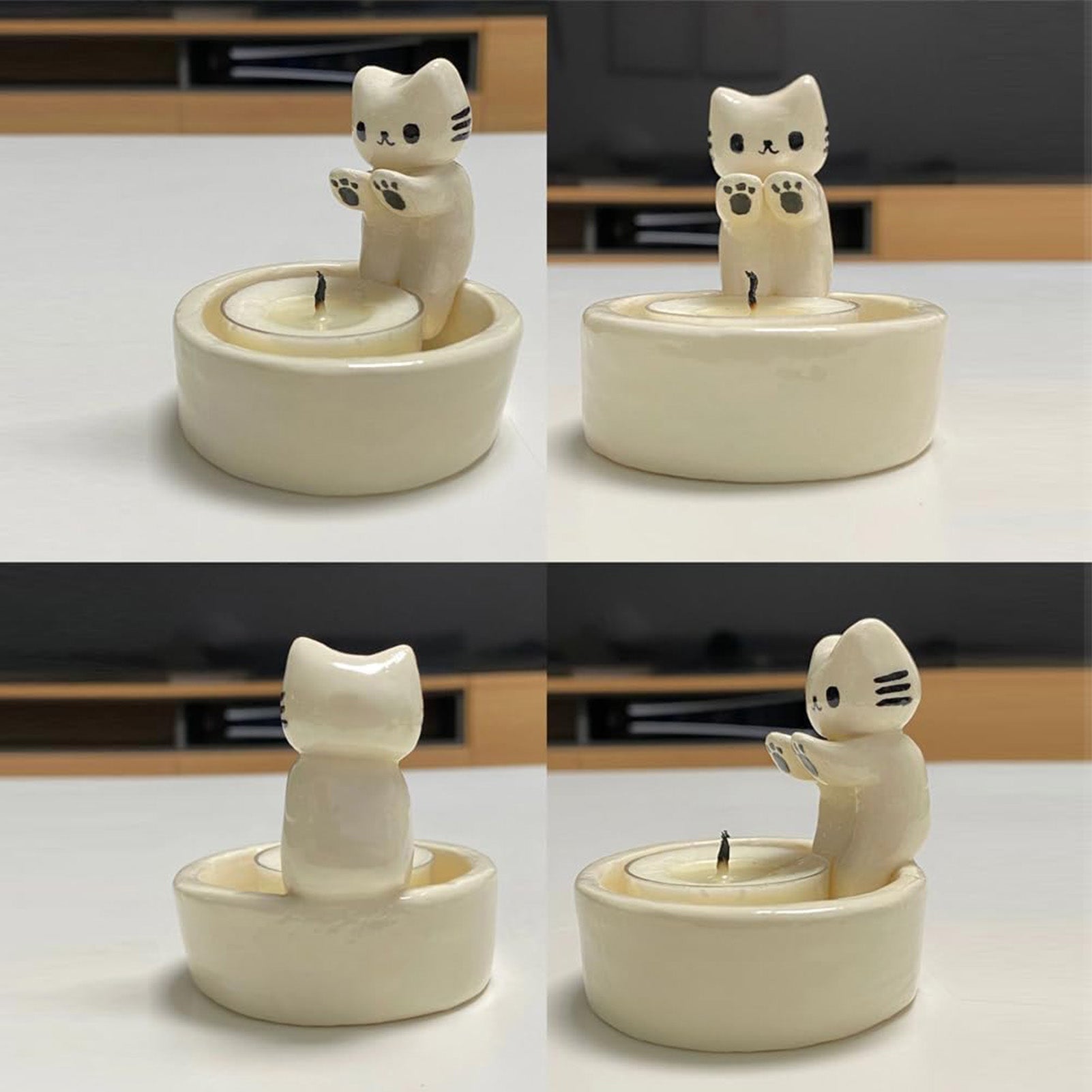 BowLift | Warm Cat Candle Holder