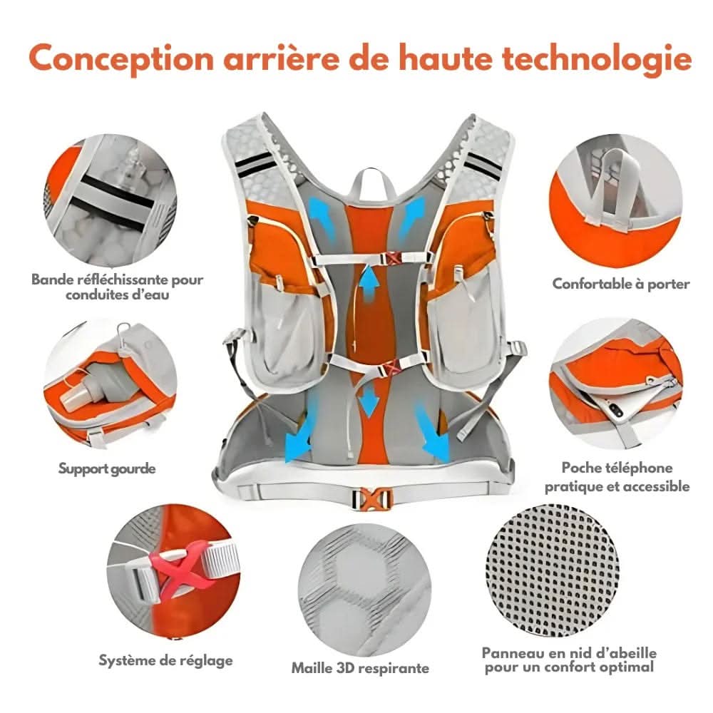 BowLift | bike backpack with integrated hydration system & high wearing comfort