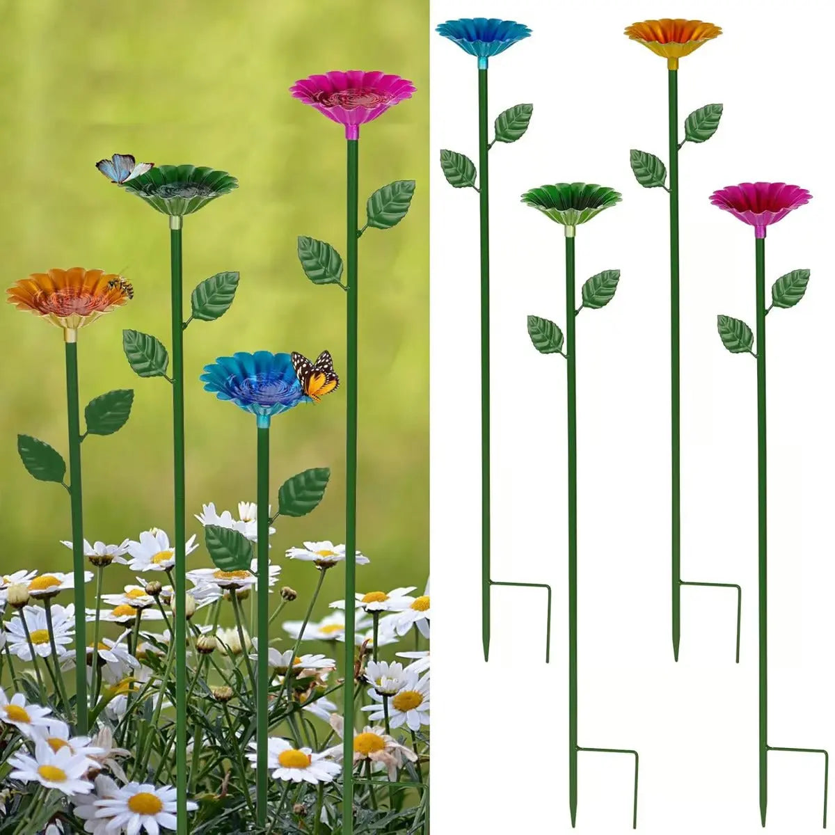 BowLift | Colorful Water Troughs – Attracts Bees & Butterflies to Your Garden (4 Pieces)