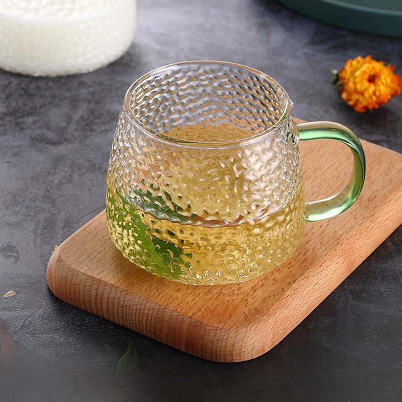 BowLift | Light Luxury Glass Simple Water Cup Household Heat-Resistant Living Room Drinking Cup With Handle Tea Cup
