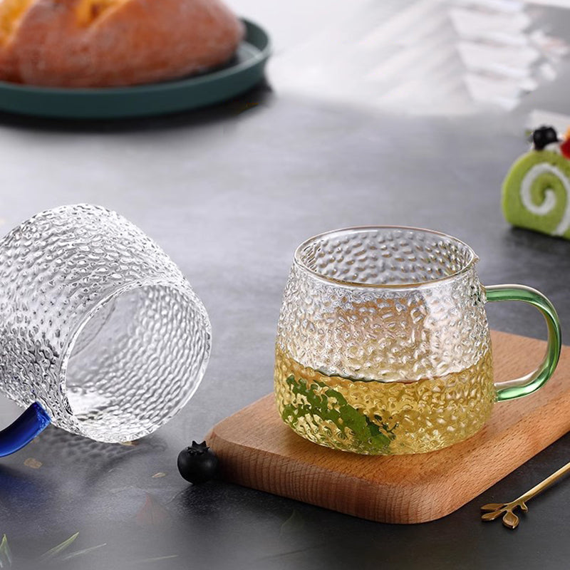 BowLift | Light Luxury Glass Simple Water Cup Household Heat-Resistant Living Room Drinking Cup With Handle Tea Cup