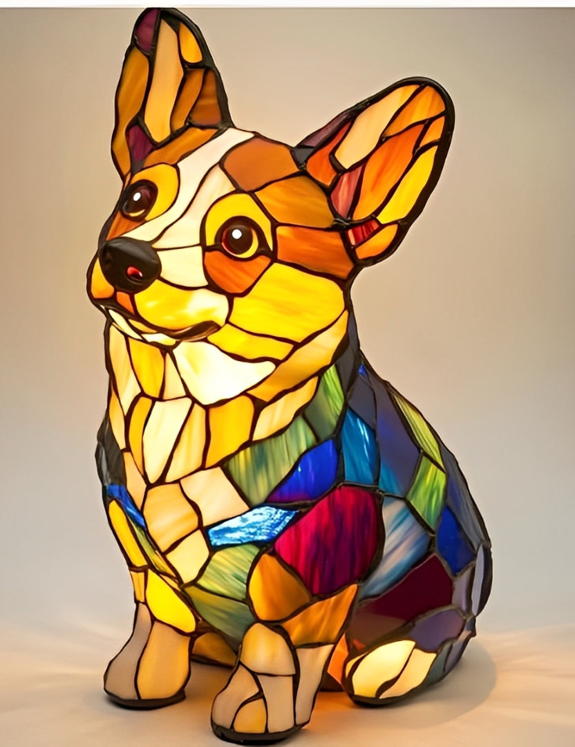 BowLift | GlowPaw Dog Tribute Lamp – Handmade Acrylic Night Light for Dog Lovers (USB Powered)