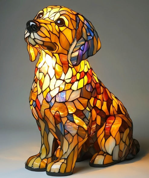 BowLift | GlowPaw Dog Tribute Lamp – Handmade Acrylic Night Light for Dog Lovers (USB Powered)