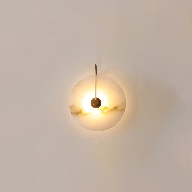 BowLift | White Alabaster Wall Lamp