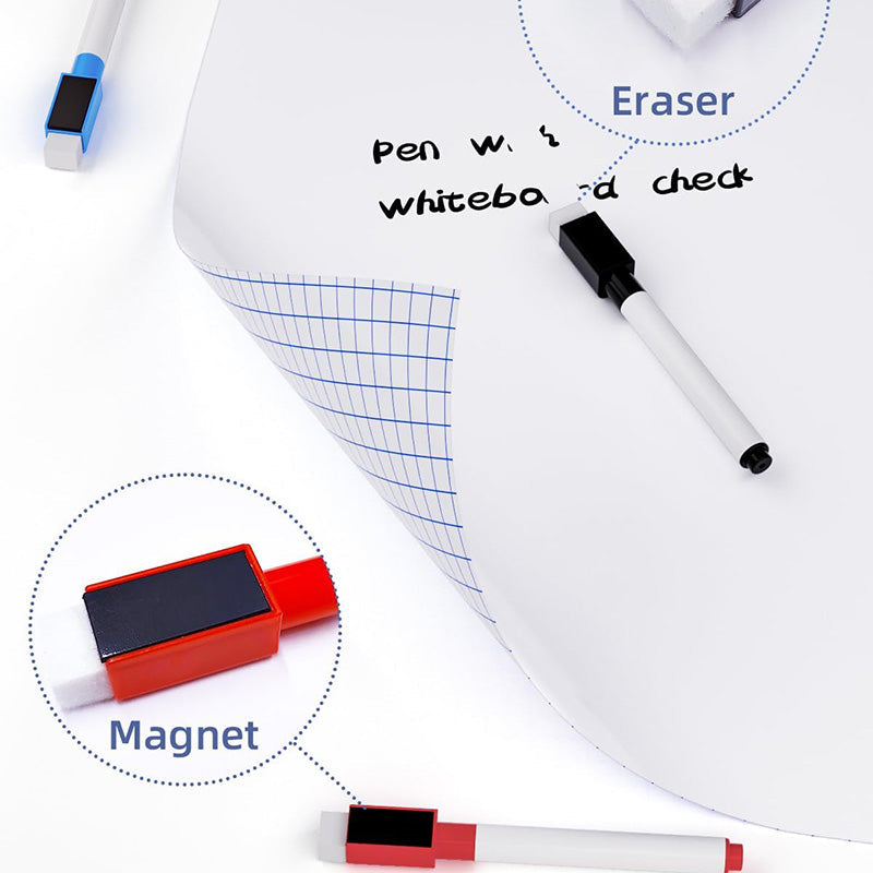 BowLift | 2 Pack Dry Erase Whiteboard Sticker 17.7" X 78.7"Self-Adhesive White Board Peel Stick Paper to Do List for School, Office, Home