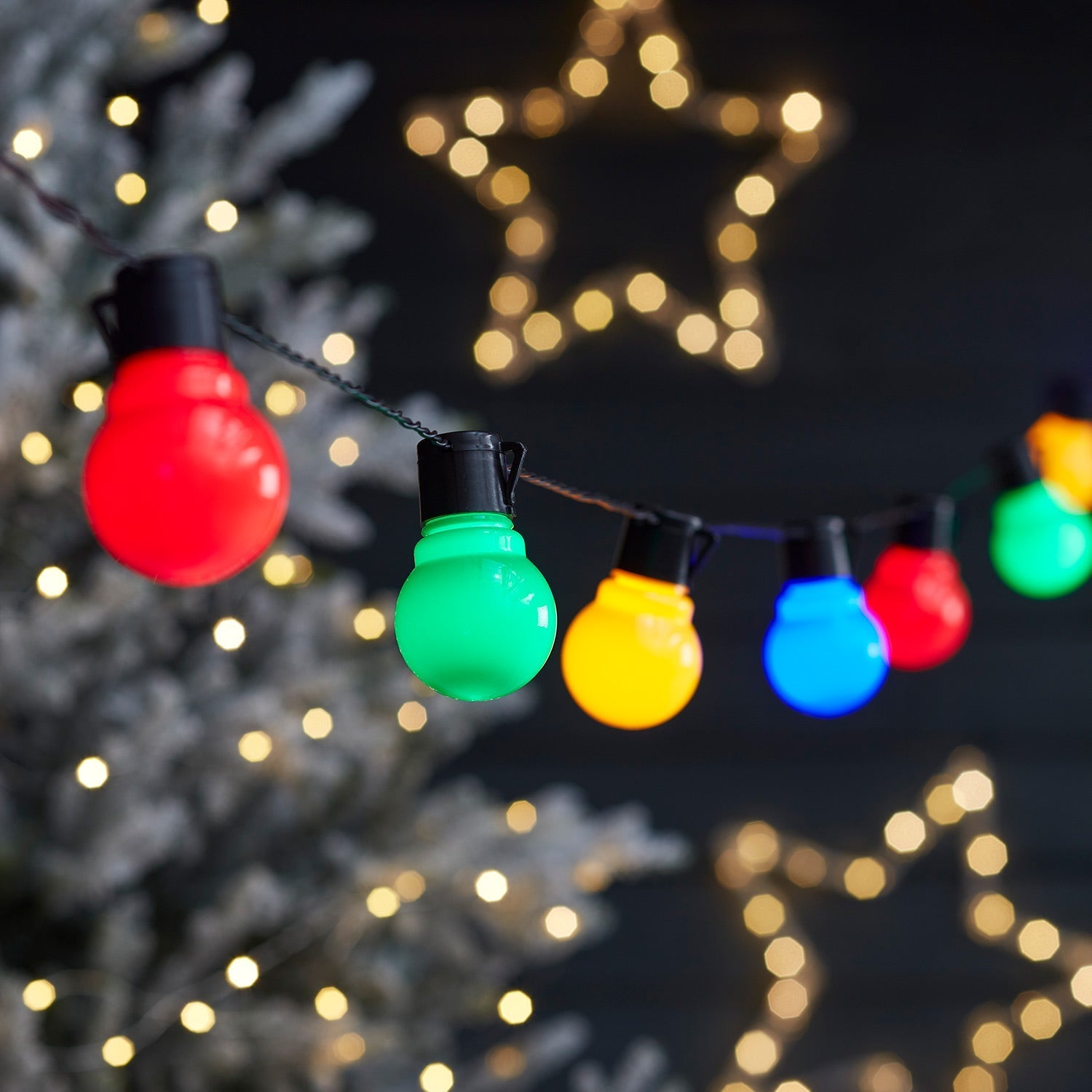 BowLift | 30 LED Fiesta Party String Lights multicolored