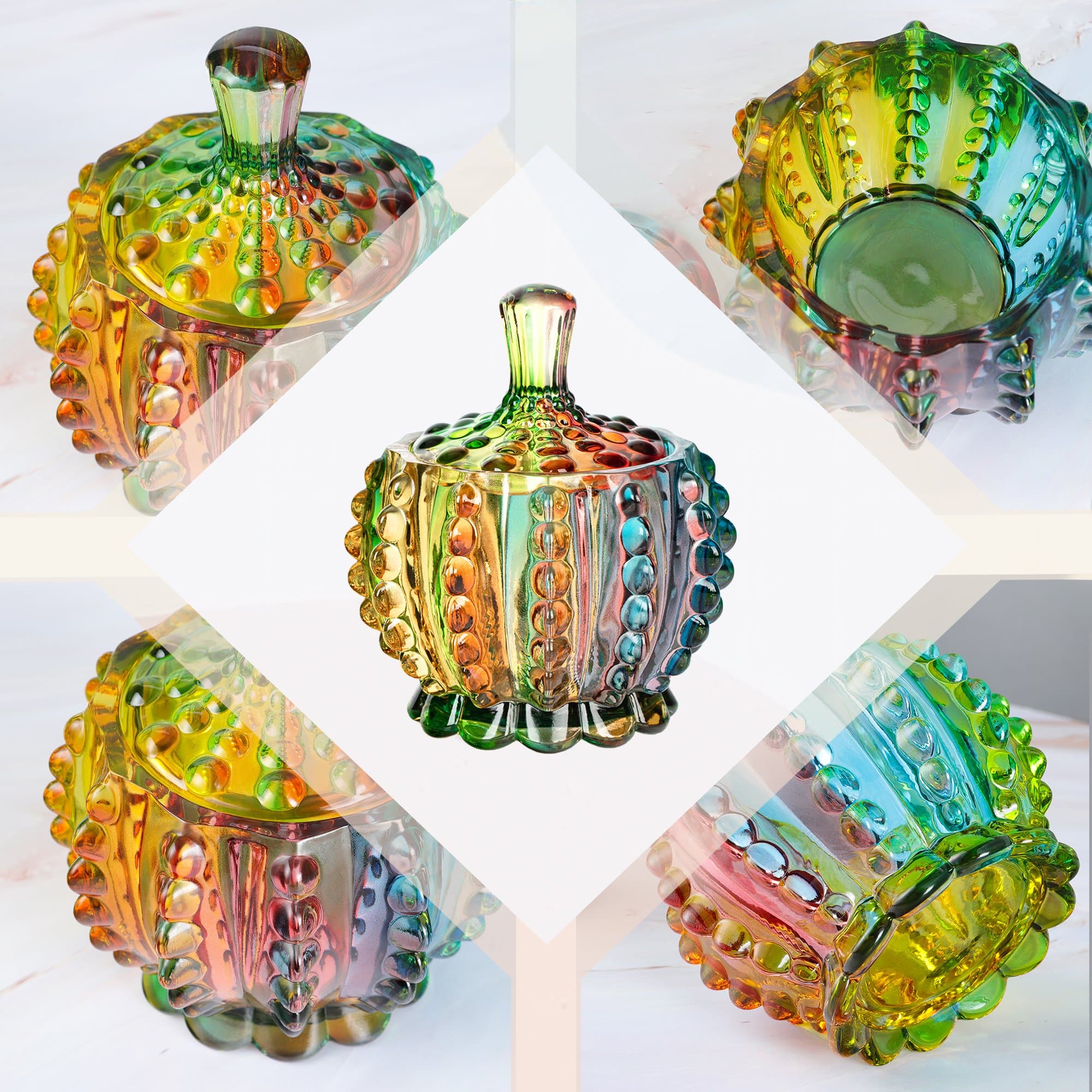 BowLift | Iridescent Sugar Bowl with Lid