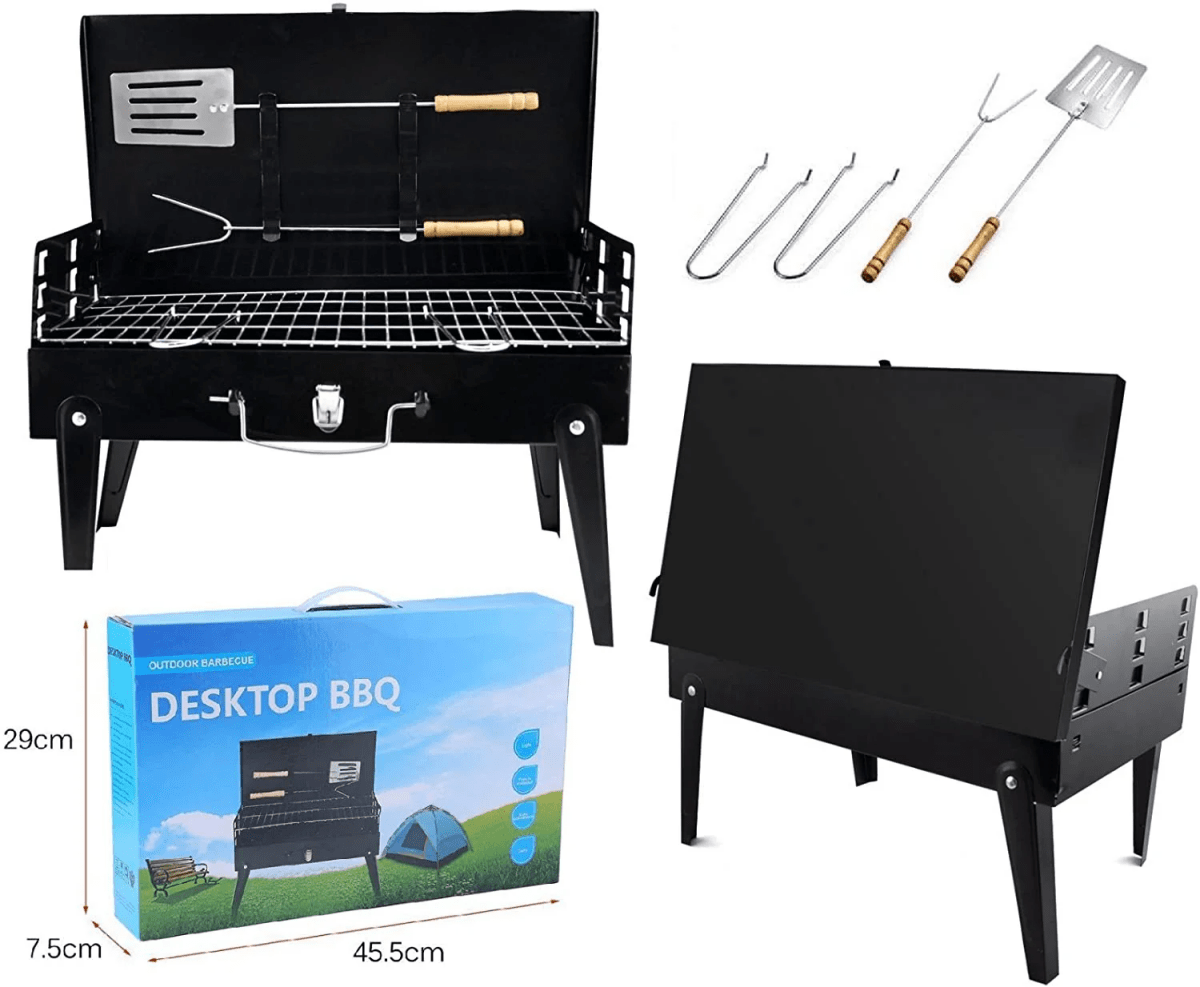 BowLift | Foldable steel garden barbecue for camping & garden