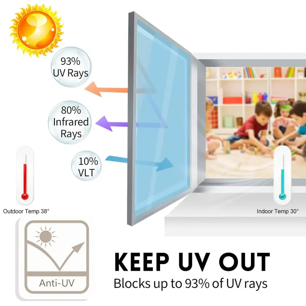 BowLift | Privacy Sun PRedection Window Film – Anti-UV Heat Reflecting Film
