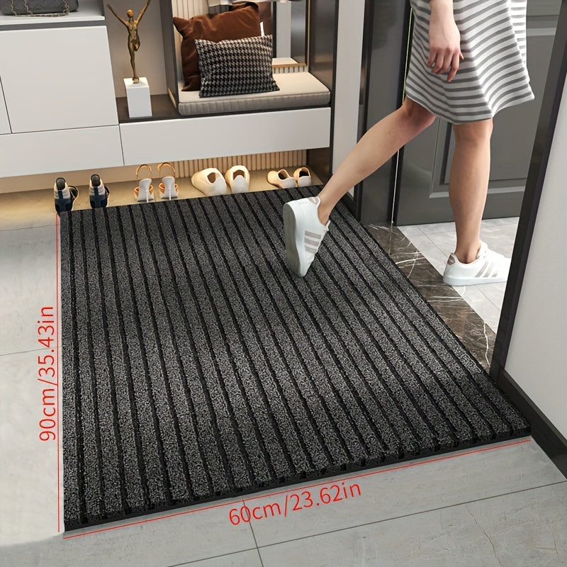 BowLift | All-Season Weatherproof Doormat – Abrasion-Resistant Striped Doormat, Non-Slip, Stain and Fade Resistant, Low Profile Mat for Indoor and Outdoor