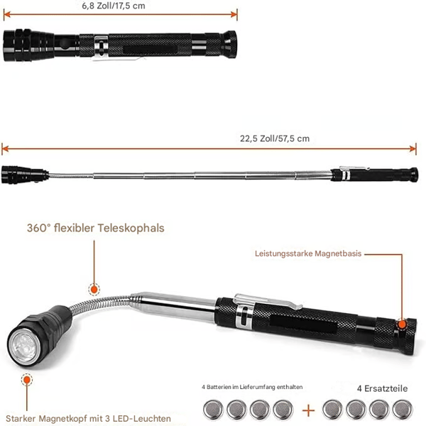 BowLift | Flexible Extendable Magnetic Tool Light