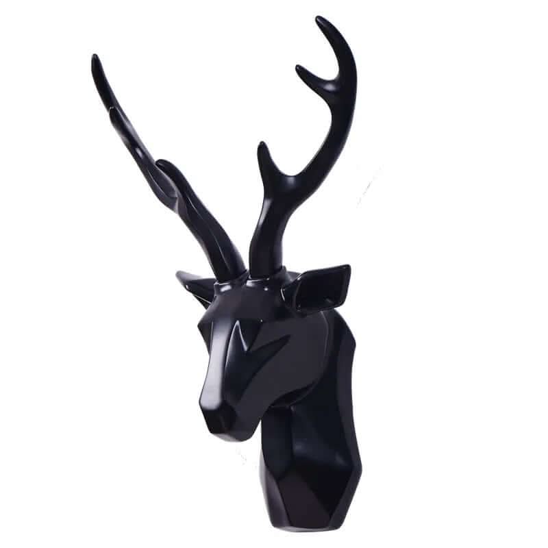 BowLift | 3D Geometric Deer Head Wall Decor Modern Resin