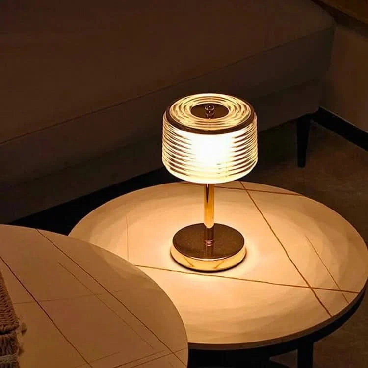 BowLift | LED Ring Table Lamp with Multi-Layer Shade