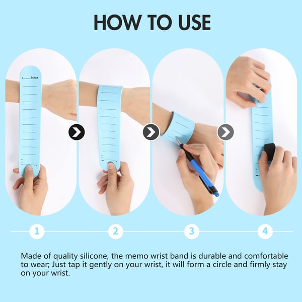 BowLift | Reusable Erasable To Do List Silicone Wristband