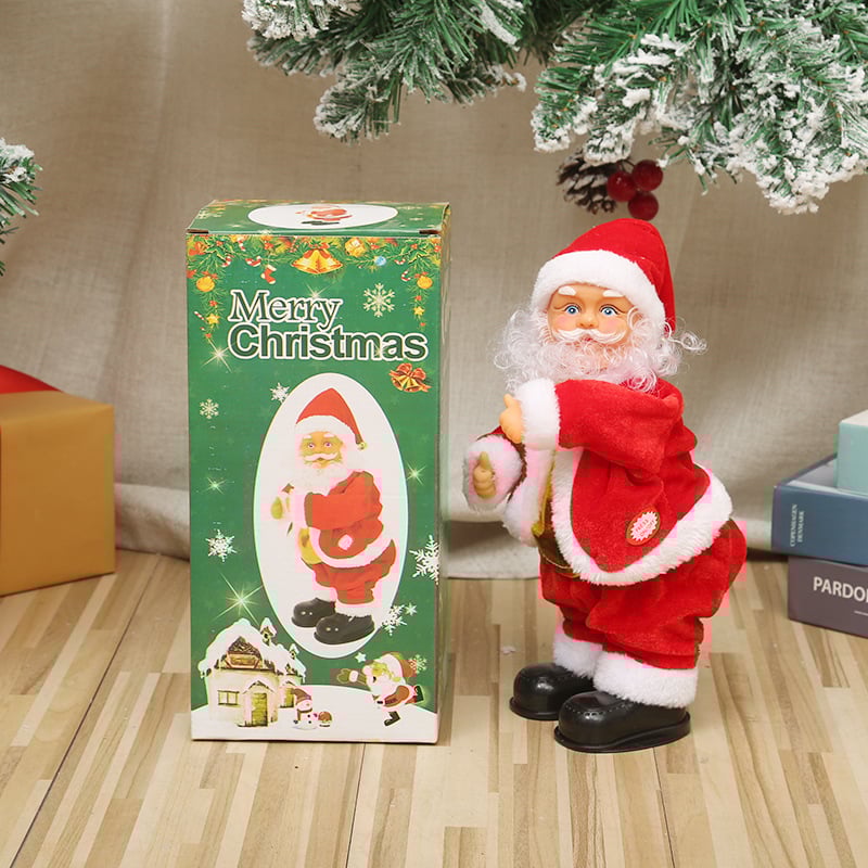 BowLift | Dancing Singing Santa Decoration | Animated Christmas Figure | Plays Festive Songs | Fun Holiday Gift Idea