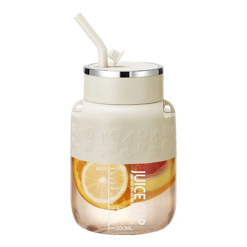 BowLift | 2in1 Bottle Mixer with Straw 800ml - Perfect for On the Go!