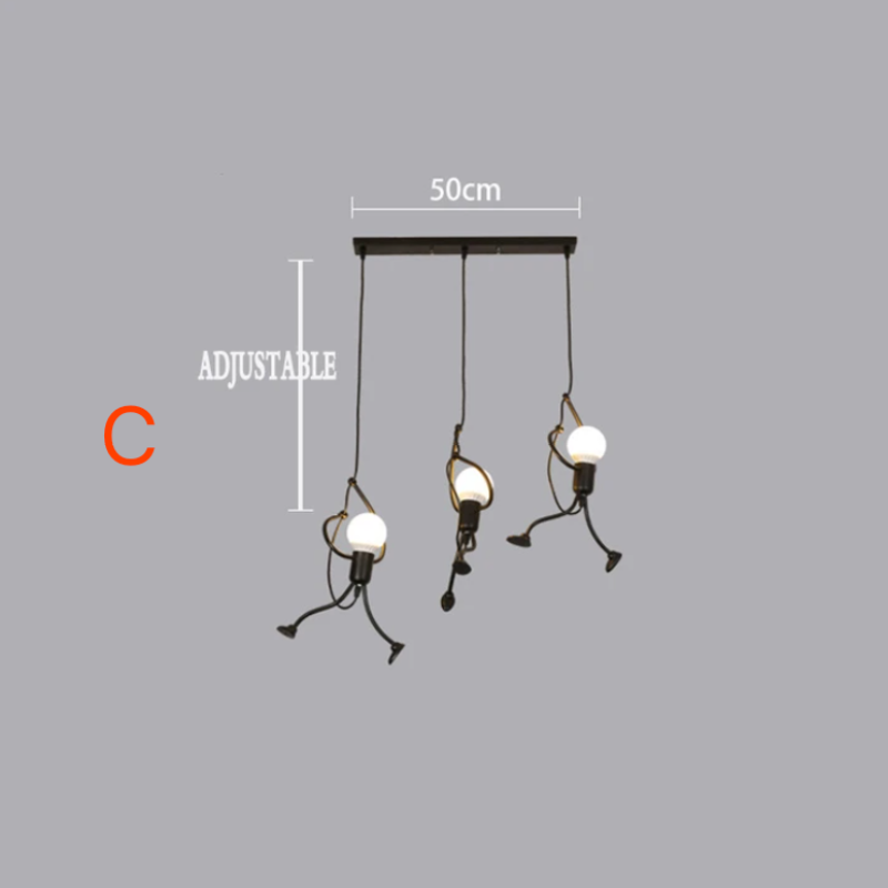 BowLift | Retro Iron Man Pendant Light