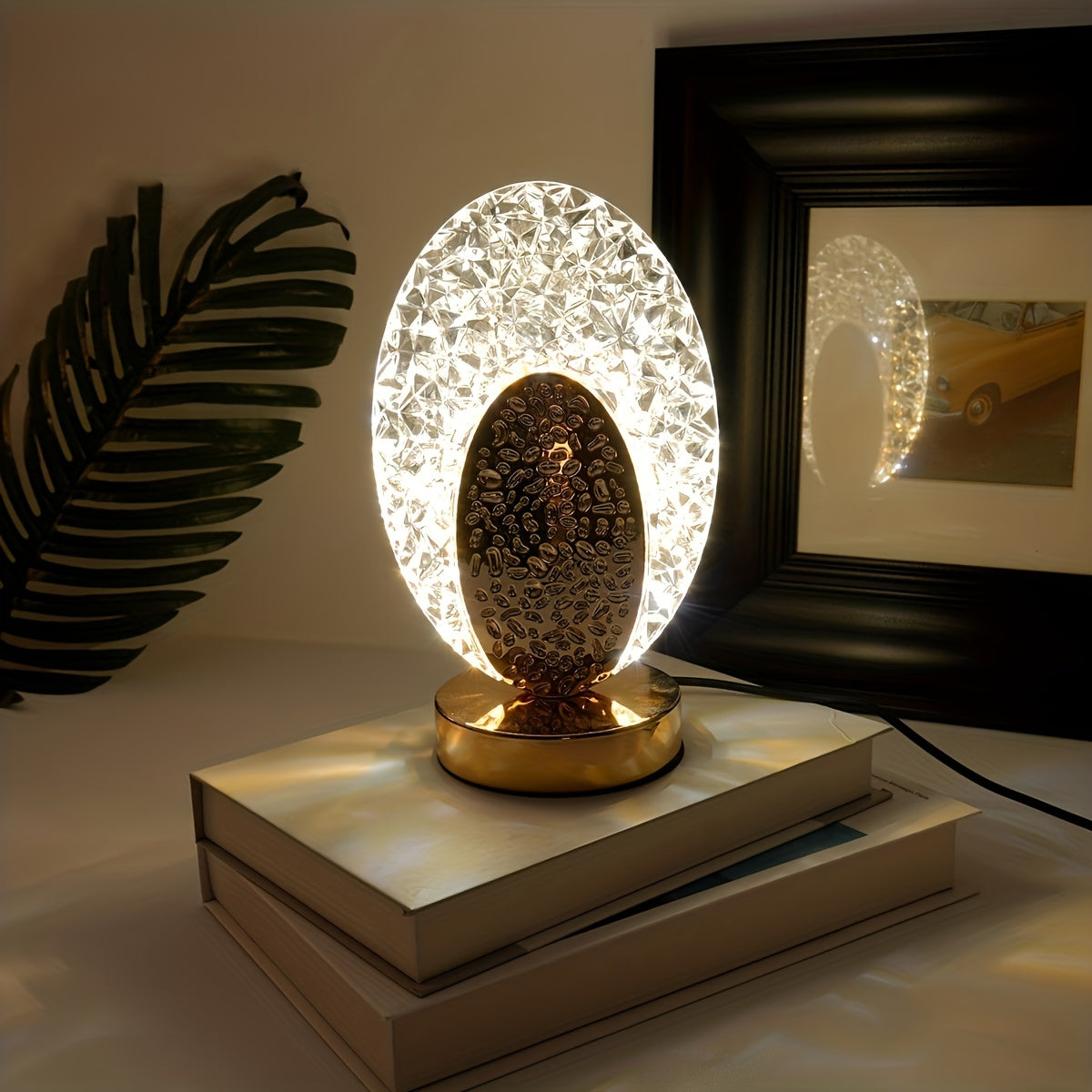 FeatherLamp - USB Touch Table Lamp with Unique Feather Design Bowlift
