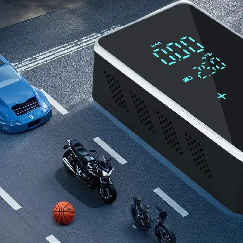 BowLift | AirMax Touch – Portable electric air pump with touchscreen & 150 PSI