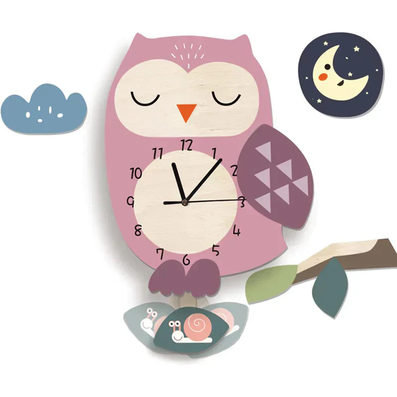 BowLift | Wall Clock - ZooTime - Cute Animal Design - Perfect for Children's Room