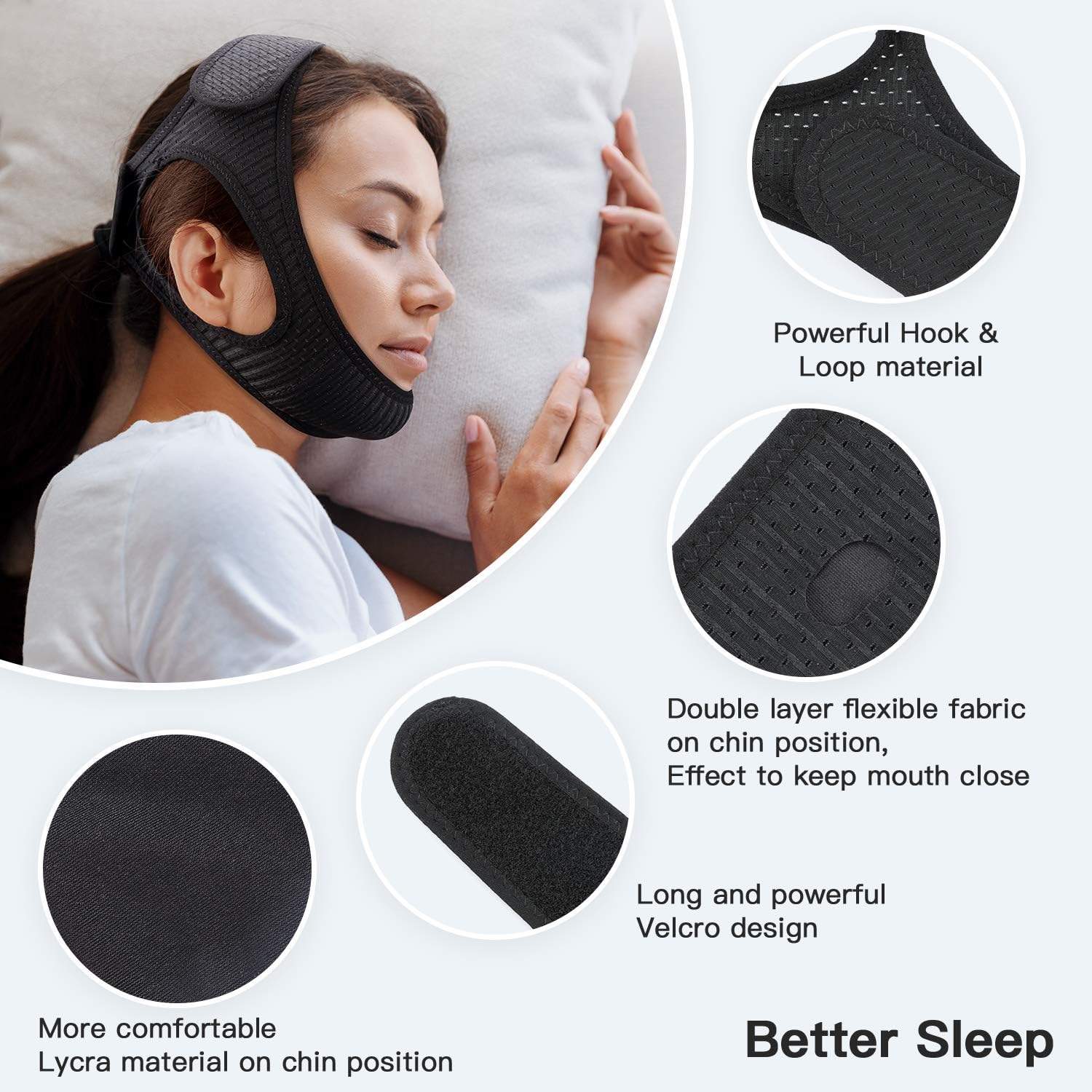 BowLift | Anti-Snore Chin Strap – DreamQuiet