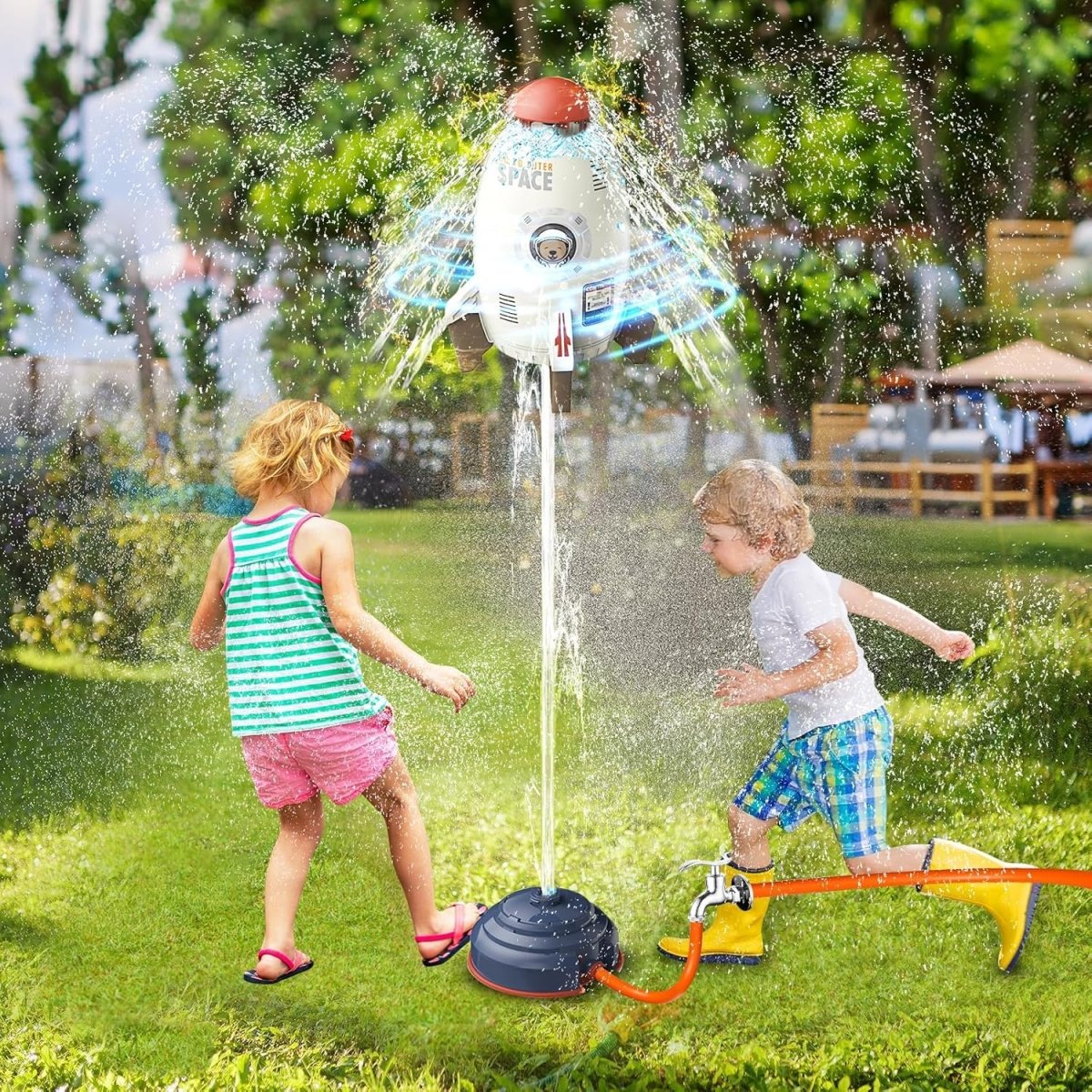 BowLift | AQUASPIN – 360° Rotating Water Sprinkler Toy for Kids