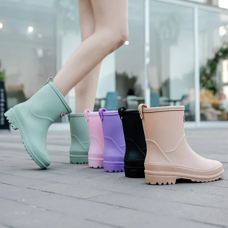 BowLift | AquaStride 2.0 | Stylish Mid-Calf Waterproof Rain Boots for Women