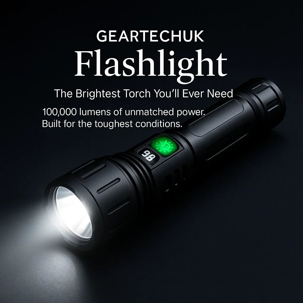 BowLift | 100000 Lumen Tactical Flashlight | World's Brightest High-Powered Torch